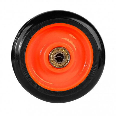 wielen stuntstep Wave 100 mm 82A PU zwart/oranje 2 stuks