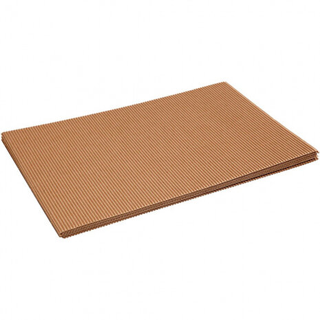 ribbelkarton 25 x 35 cm bruin 10 stuks