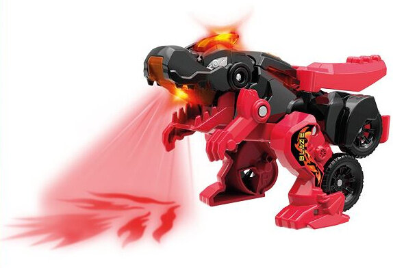 transformer Fire Blaze de T-Rex junior 16,3 cm rood/zwart