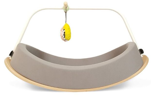 babygym Loop 3-in-1 junior 90 cm katoen/hout grijs