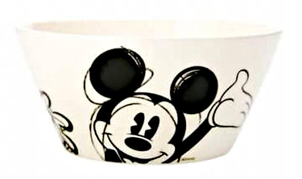 ontbijtkom Mickey Mouse junior 17 cm zwart/wit