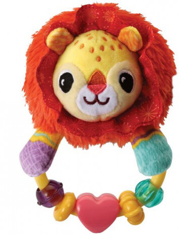 rammelaar Dierenvriendjes Leeuw 19,1 cm pluche rood