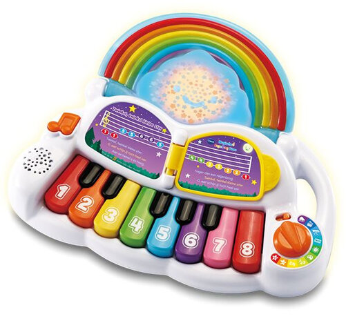 Magische Regenboog Piano 35 cm wit