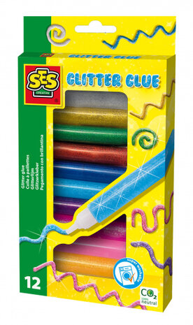 glitterlijm uitwasbaar junior 12 stuks