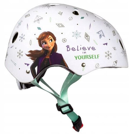 fietshelm Frozen II ABS/EPS wit maat 54-58 cm