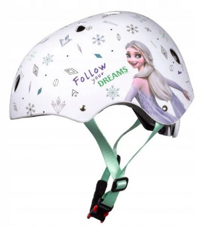 fietshelm Frozen II ABS/EPS wit maat 54-58 cm