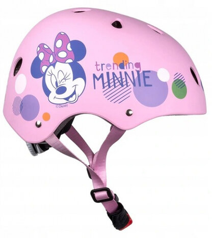 fietshelm Minnie Mouse ABS/EPS roze maat 54-58 cm