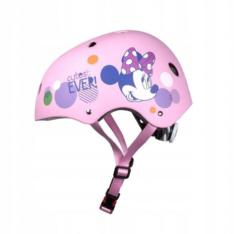 fietshelm Minnie Mouse ABS/EPS roze maat 54-58 cm