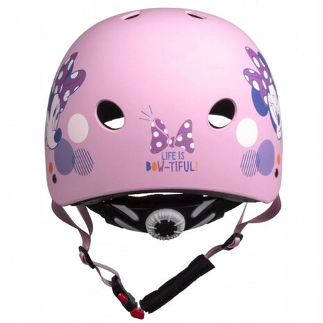 fietshelm Minnie Mouse ABS/EPS roze maat 54-58 cm