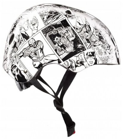 fietshelm The Avengers ABS/EPS wit/zwart maat 54-58 cm