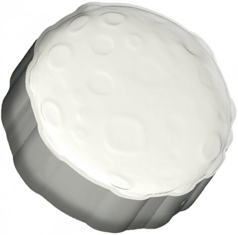 powerbank moon 4000 mAh 9 cm grijs/wit