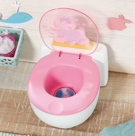 toilet babypop junior 23,2 cm wit/roze