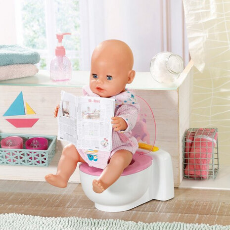 toilet babypop junior 23,2 cm wit/roze