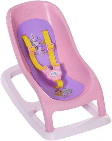 wipstoel babypop meisjes 43 cm roze/paars