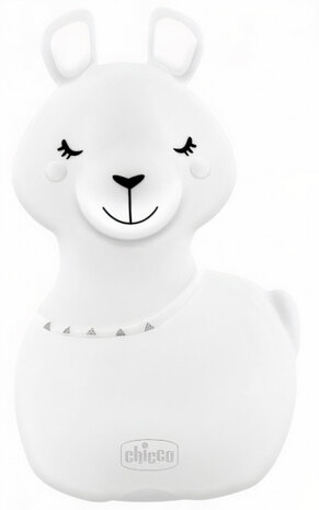 nachtlampje Sweet Lights Lama junior 16,5 x 20 cm wit