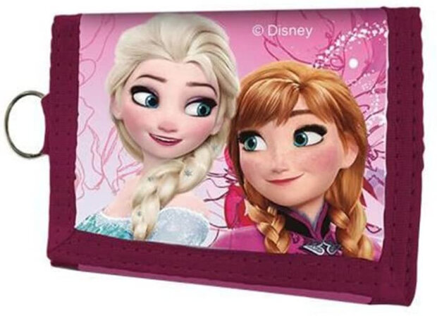 portemonnee Frozen II 10 x 13 cm polyester roze