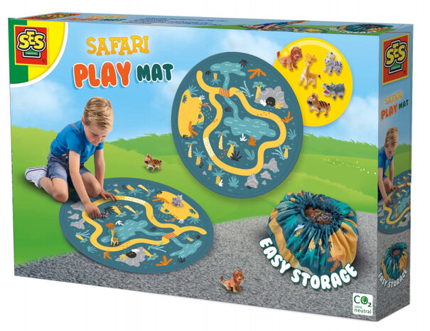 speelmat Safari junior 30 x 20 cm groen 7-delig