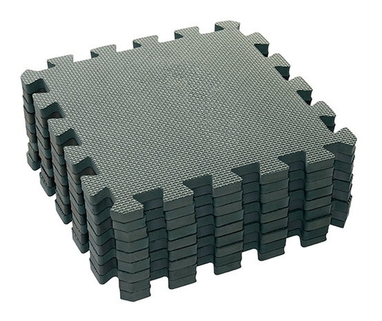 speelmat junior 90 cm foam grijs 9-delig