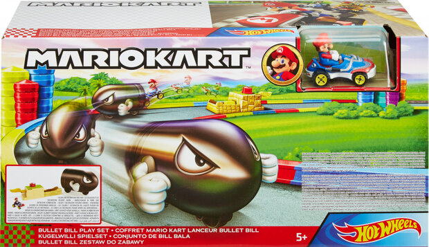 speelset Mario Kart Bullet Bill jongens zwart 3-delig