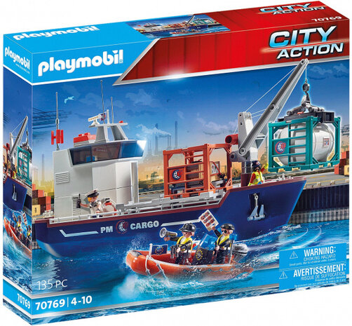 City Action: Groot containerschip/douaneboot 135-delig