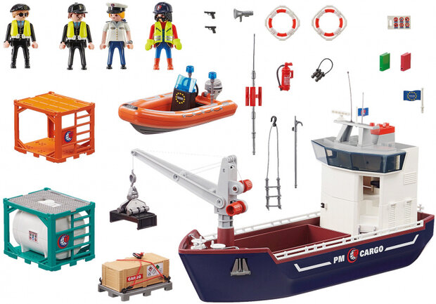 City Action: Groot containerschip/douaneboot 135-delig