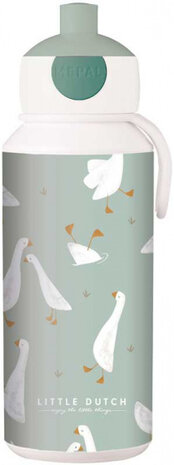 drinkbeker Little Goose pop-up 400 ml ABS groen