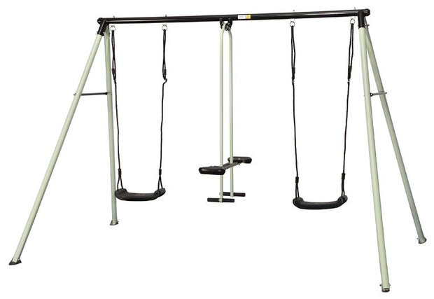 schommel Cancan 275 x 215 x 180 cm staal zwart/groen