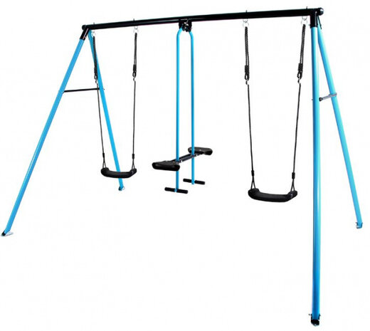 schommel Cancan 275 x 215 x 180 cm staal blauw/zwart
