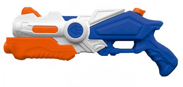 waterpistool junior 41 cm wit/blauw/oranje