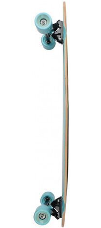 longboard Helix 91 x 24 cm esdoorn blauw/zwart