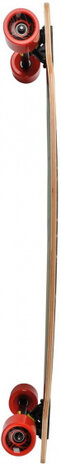 longboard Shapes 99 x 24 cm esdoorn groen/geel/rood
