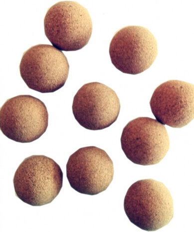 tafelvoetbalballen kurk bruin 10 stuks