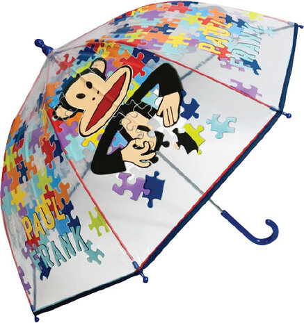 paraplu junior 45 cm polyester transparant