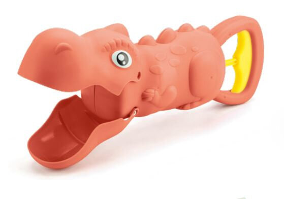zandschep Crunchy Dinosaur junior 35 cm oranje