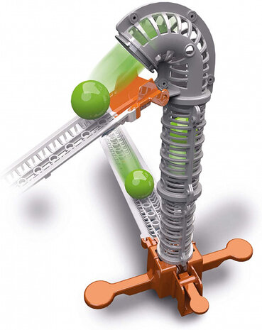 knikkerbaan Action&amp;Reaction lift 30,4 cm grijs