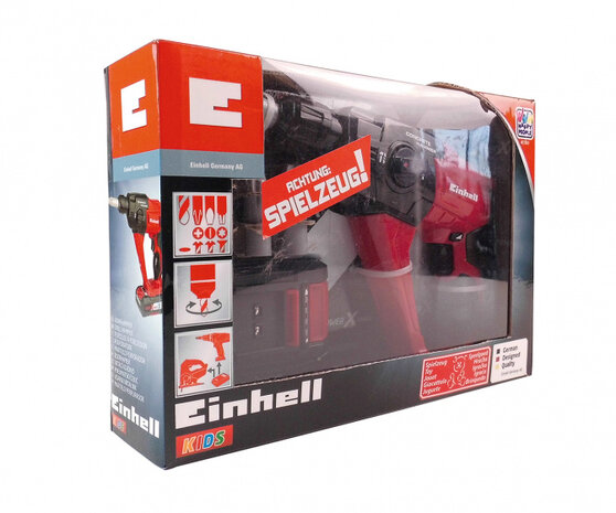 boormachine kids Einhell junior 22 cm rood 6 delig