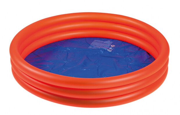 opblaaszwembad junior 122 x 23 cm PVC rood/blauw