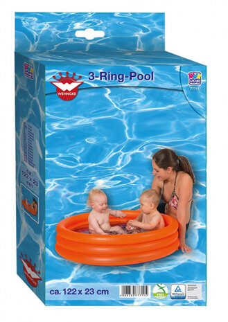 opblaaszwembad junior 122 x 23 cm PVC rood/blauw