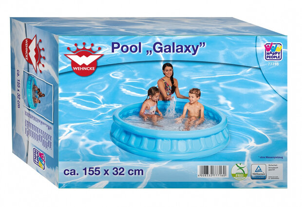 opblaaszwembad Galaxy 155 x 32 cm blauw