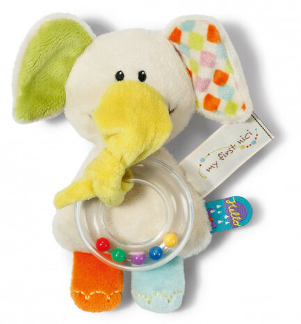 rammelaar Elephant Dundi 15 x 12 x 5,5 cm pluche/polyester