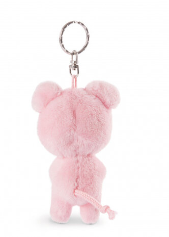sleutelhanger Glubschis varken junior 9 cm pluche roze