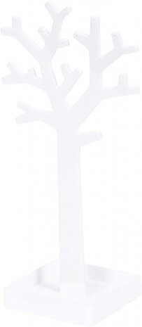sieradenboom dames/meisjes 30 cm polystyreen wit