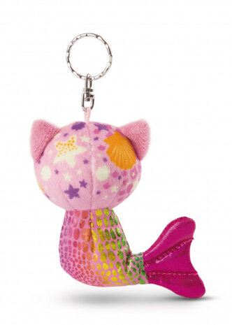 sleutelhanger Glubschis junior 11 cm pluche roze