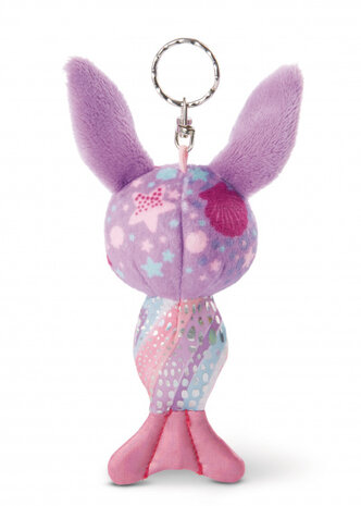 sleutelhanger Glubschis junior 12 cm pluche roze