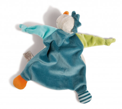 knuffeldoekje Dragon Dragilu 27 x 31 cm pluche beige