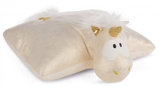 kussen Shooting Star 41 x 40 cm pluche goud