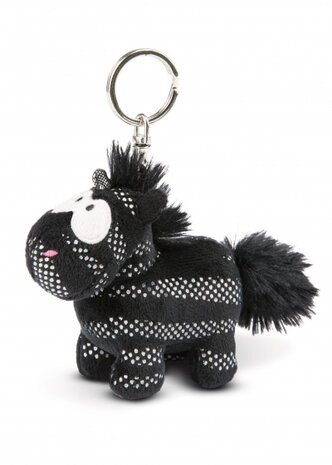 sleutelhanger Starlight Mystery 11 cm pluche zwart/zilver