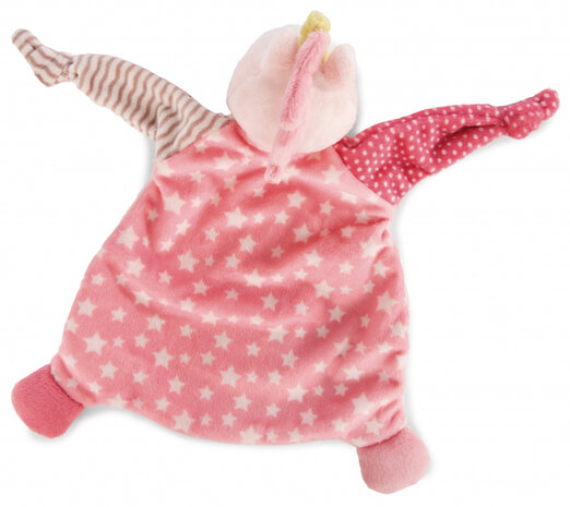 knuffeldoekje Unicorn Stupsi 25 x 25 x 7,5 cm pluche roze