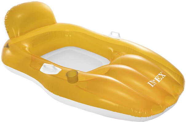 opblaasboot Chill &#039;n Float 163 x 104 cm pvc/mesh oranje