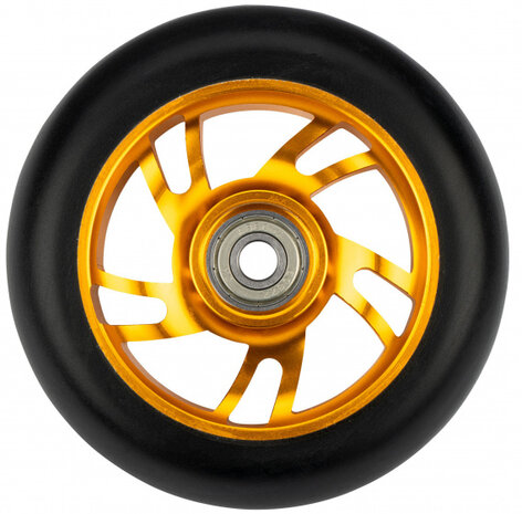 wielen stuntstep 85A 100 x 24 mm PU goud 2 stuks